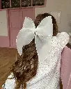 Oversize organza bow