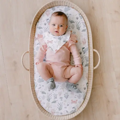 Ocean Bassinet Sheet Twin Pack